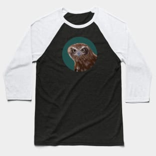 Funny Curious Burrowing Owl Baseball T-Shirt